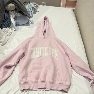 White Fox Boutique Light Pink Hoodie Sweater